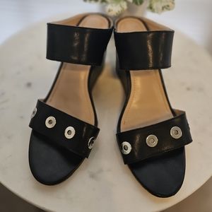 Women's Black Sandal with Heel